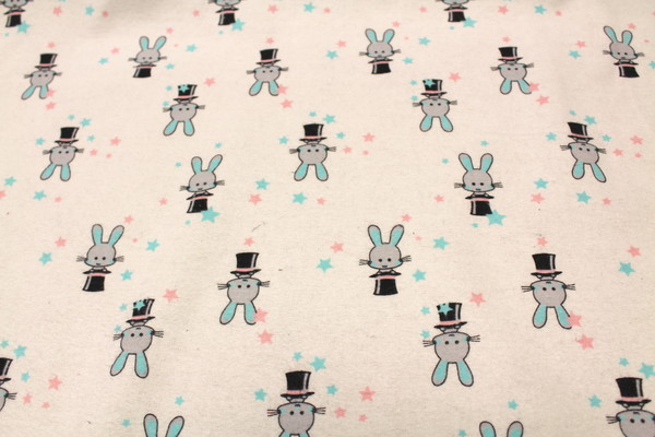 Warm & Cozy Printed Flannelette - Magic Rabbit