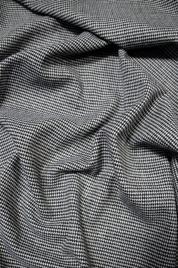 Black & White Soft-Brushed Houndstooth Woven