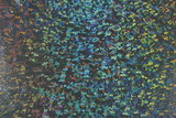 Silver Holographic Dots on Olive Knit