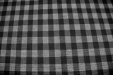 Greys/Black Brushed Checked Houndstooth Reversible Woven