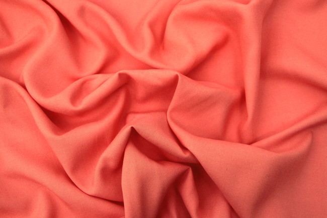 Summer Coral Plain Rayon - Extra Wide