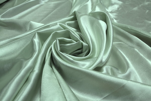 Palest Green Satin Backed Crepe
