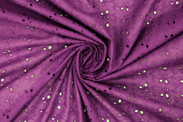 Pansy Broderie Anglaise Cotton