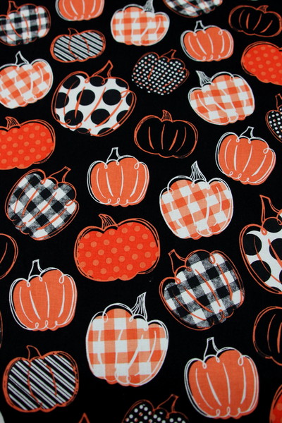 Pumpkin Patch Printed Cotton