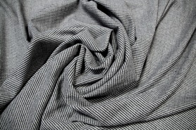 Black & White Soft-Brushed Houndstooth Woven