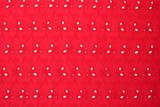 Pill Box Red Broderie Anglaise Cotton