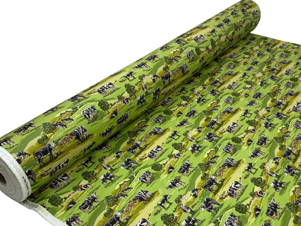 * REDUCED * Cows: In the Country Premium Printed Cotton