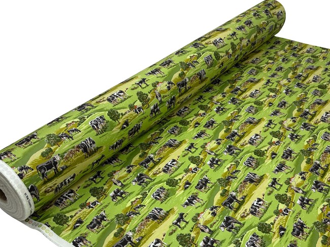  * REDUCED * Cows: In the Country Premium Printed Cotton