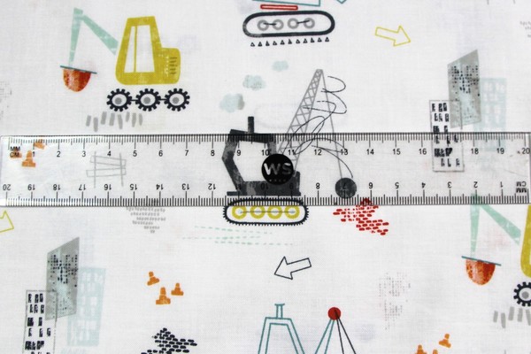 Building Site Printed Cotton