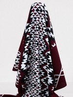 Burgundy Taaniko Aotearoa Cotton