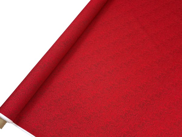 Red Ponga Koru Design Kiwiana Cotton