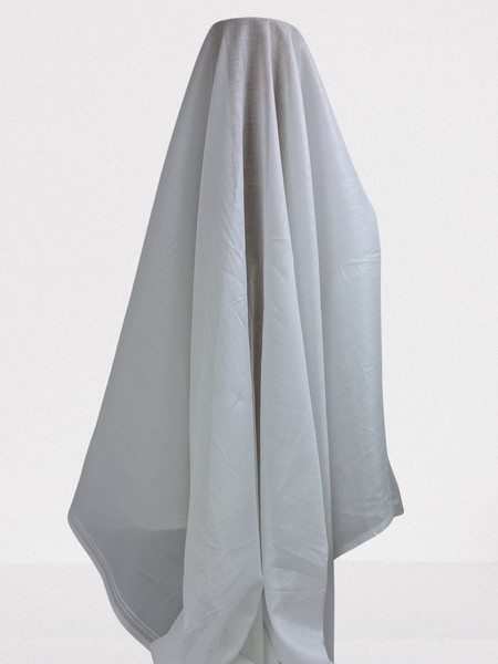 White Antique Cotton Voile