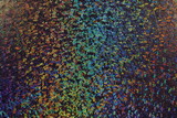 Silver Holographic Dots on Navy Knit