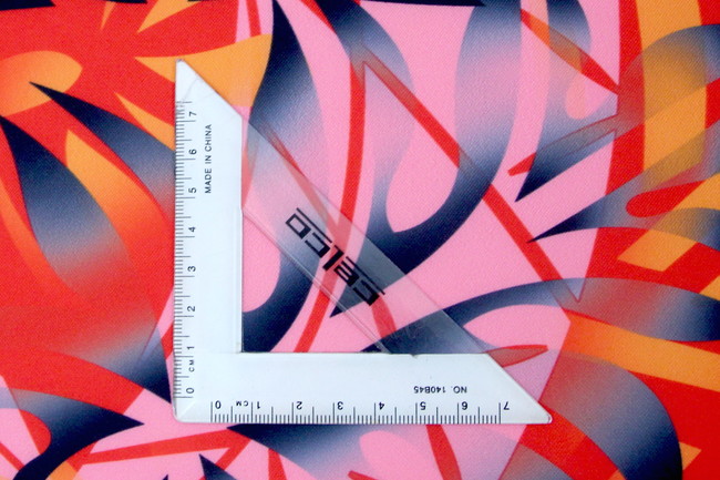 Pink, Orange, Red & Black Pasifika Digital Printed Mini Matt