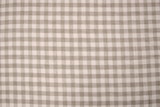 Light Beige & White Checked 100% Linen