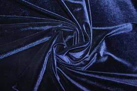 * REMNANT - Navy Stretch Plush Velvet