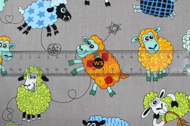 Farm Friends - Sheep Cotton Print