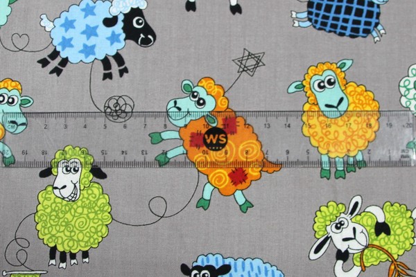 Farm Friends - Sheep Cotton Print