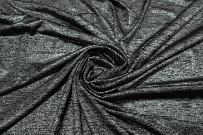 Charcoal Marle Foiled Knit