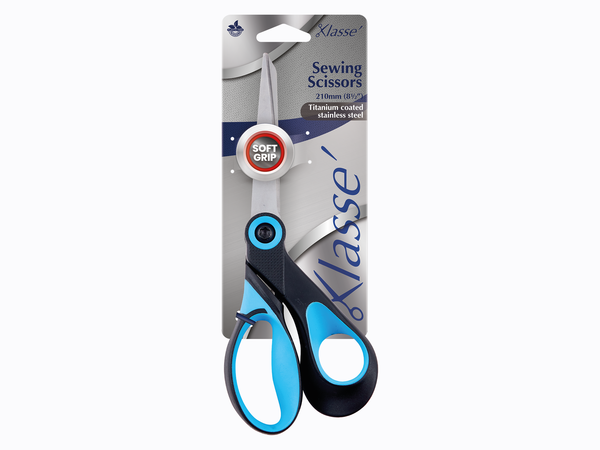 Scissors - Titanium Coated 8.5" with Blue Inlay Handles