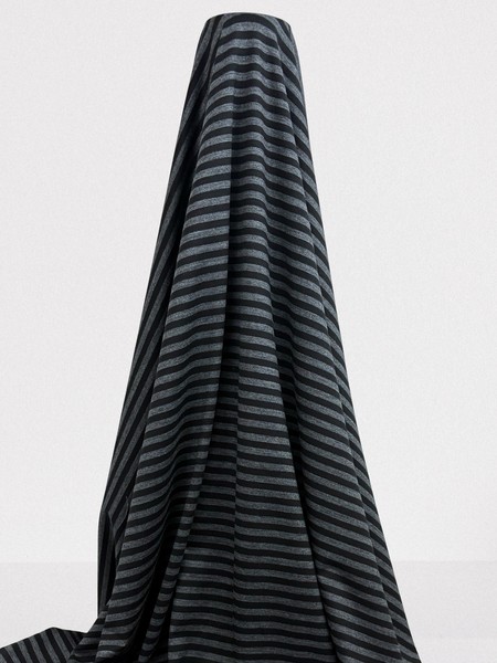 Black/Grey Stripe Merino Blend
