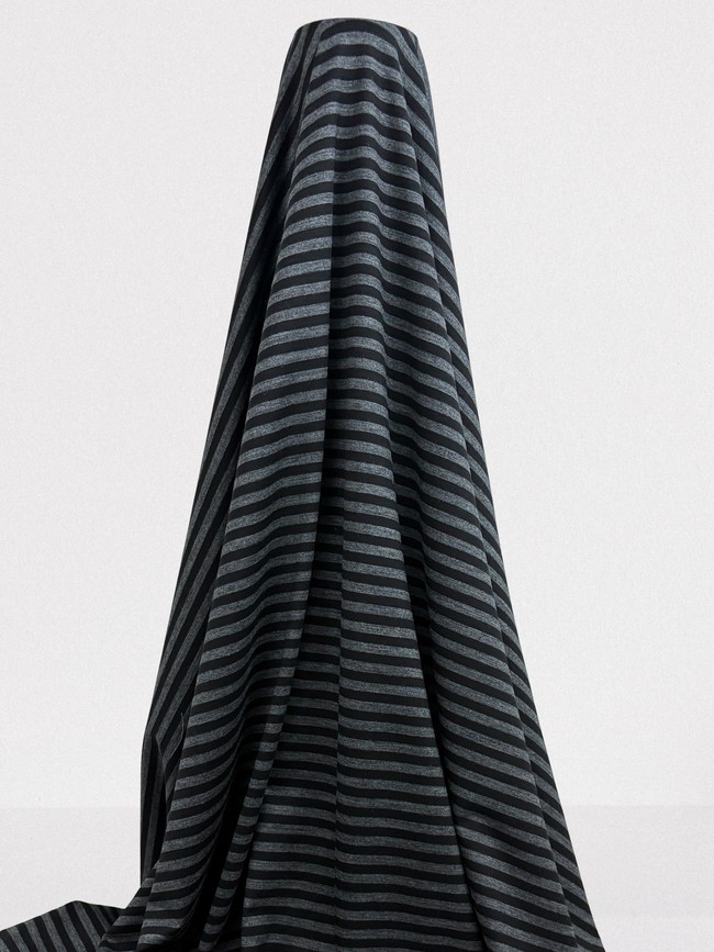 Black/Grey Stripe Merino Blend