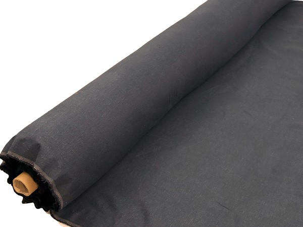 Dark Navy Stretch Linen