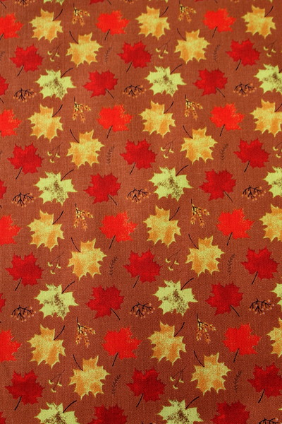Autumn Leaves Printed Cotton