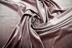 Smoked Mauve Plush Stretch Velvet