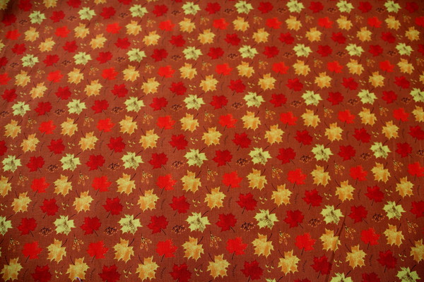 Autumn Leaves Printed Cotton