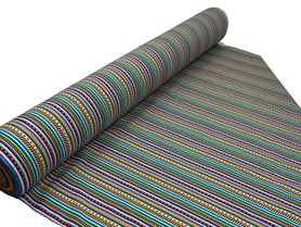 Construction Zone Heavy Machines Road Markings Stripes Printed Cotton