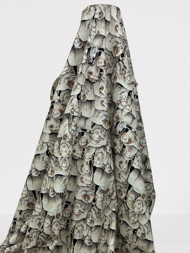 Merino Rams - Neutral Tones Printed Cotton