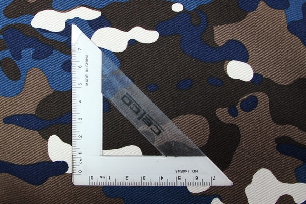 Brown & Blues Toned Camo Drill