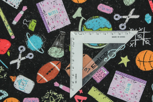 School-Daze Printed Cotton