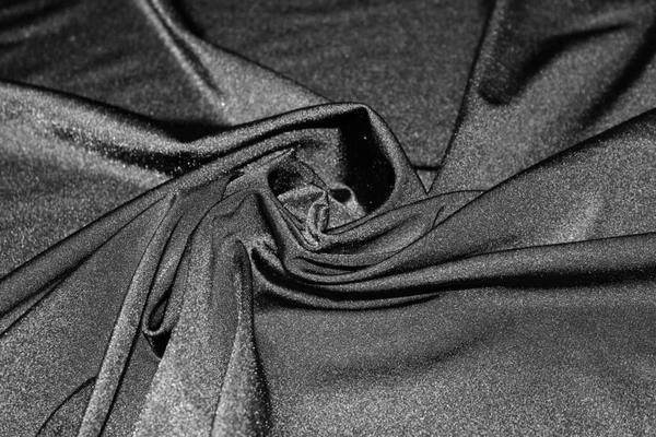 Black Polyamide Nylon Elastane Stretch Fabric Remnant remnant