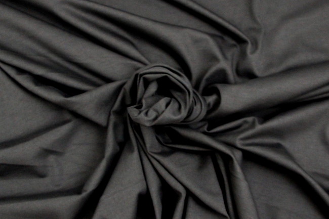 Black 100% Cotton T-Shirt Knit 