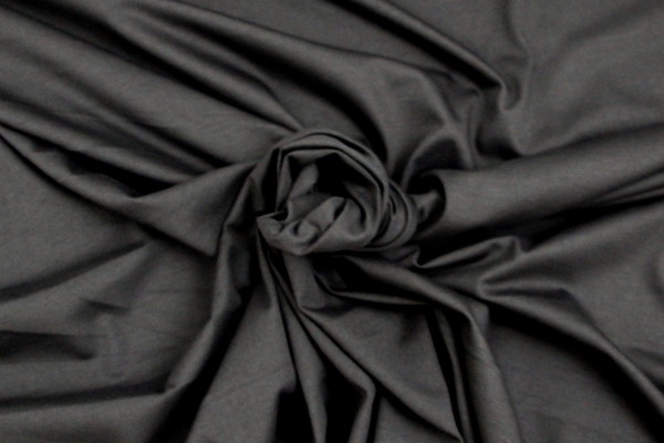 Black 100% Cotton T-Shirt Knit 