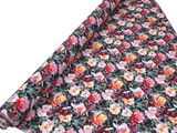 Roses in Pinks & Greens Digital Printed Rayon