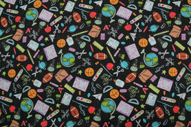 School-Daze Printed Cotton