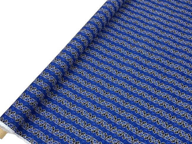 Blue Koru Design Kiwiana Cotton