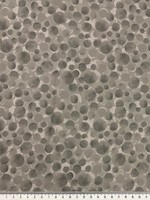 Grey Bubbles on Printed Cotton