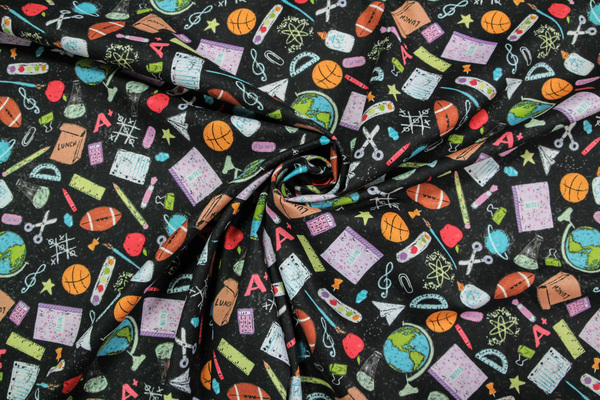 School-Daze Printed Cotton