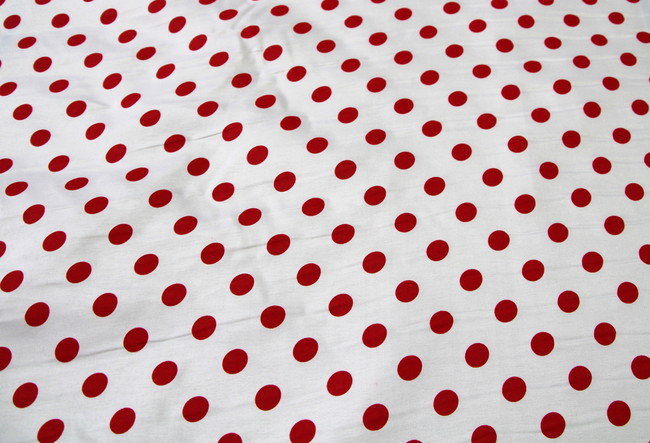 Lovely Spotted Polycottons - Red