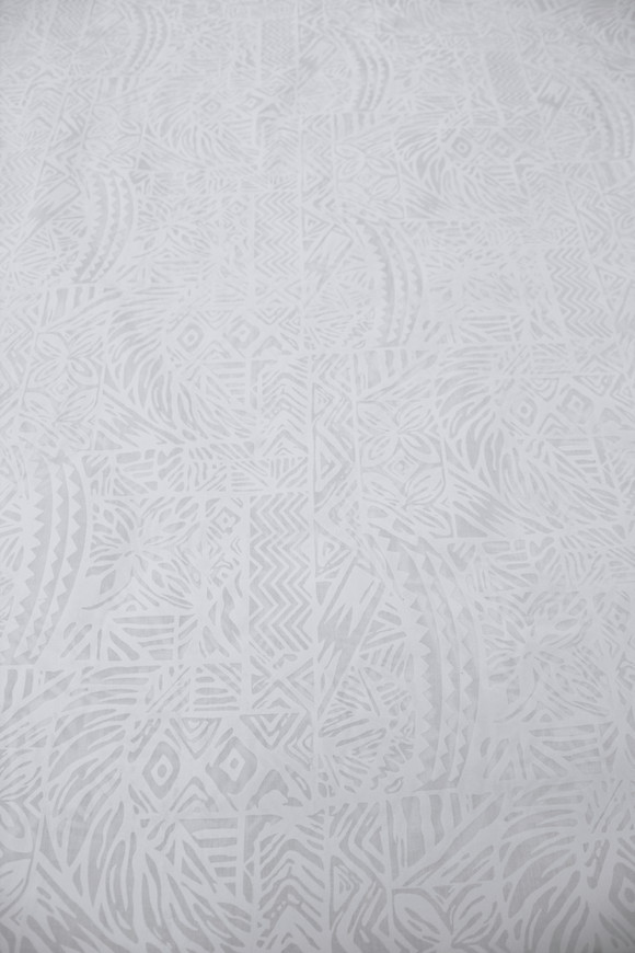 Fala - White on White Pasifika Polycotton