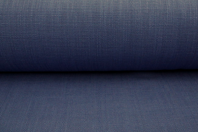 Blueberry Bio Washed Tweed Linen/Cotton Blend