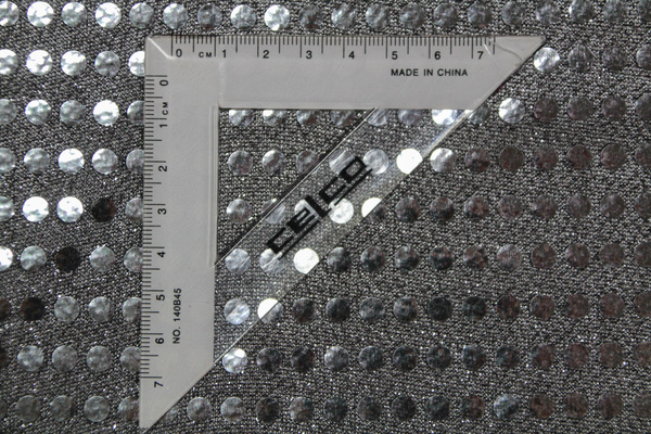 Silver on Black Disco Dot