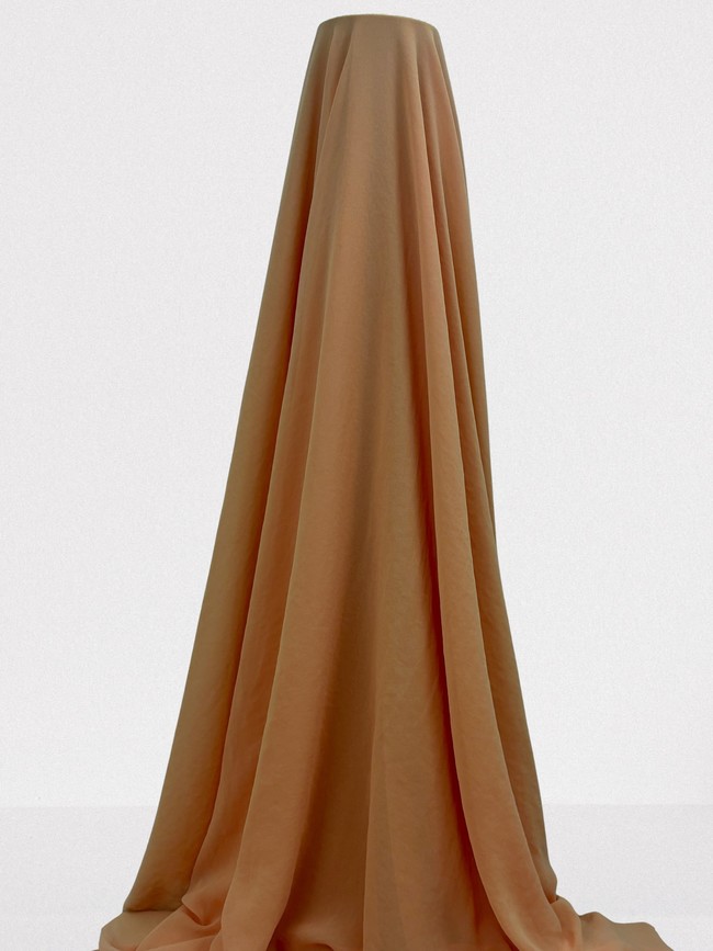 Peach Plain Chiffon