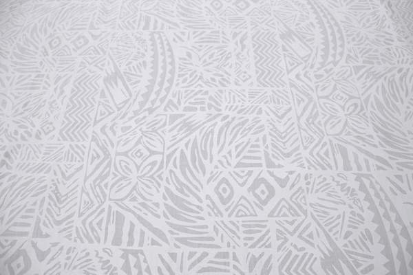 Fala - White on White Pasifika Polycotton