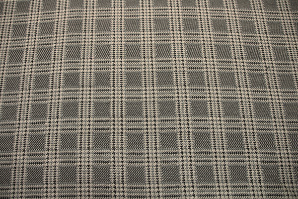 Neutral Checked Wool Blend New Image