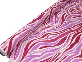 Zebra Print in Mauve Pinks Printed Bamboo Cotton Blend
